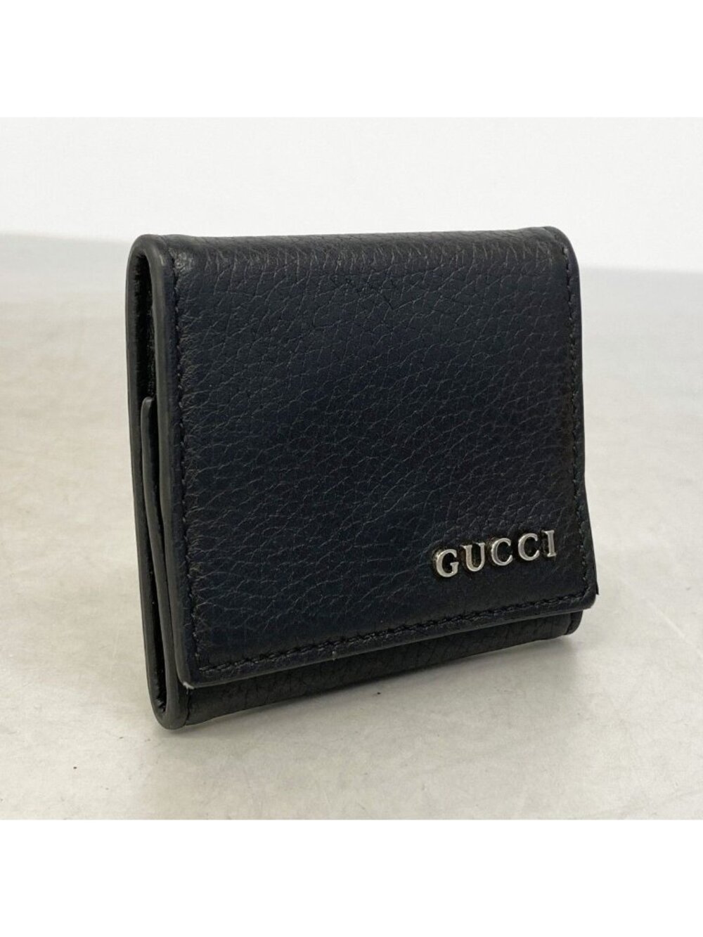 Gucci Coin Case Leather Black Silver - Picture 2 of 7